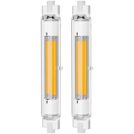 [NUNCA USADO] Bombillas LED R7S de 118 mm, regulables, 30 W, equivalentes a una lámpara halógena de 200 W o 300 W, luz blanca cálida de 3000 K, 3000 LM, ángulo de haz de 360°, sin parpadeo, paquete de (1/5)