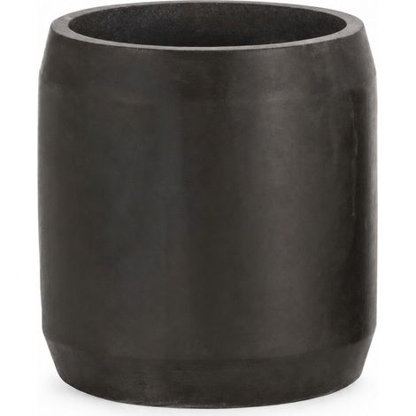 Cache pot noir en ciment pour plante - noir (1/3)