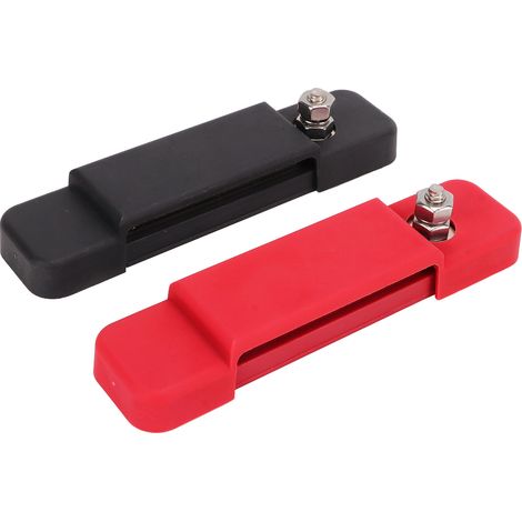 Barre omnibus de distribution électrique à 12 bornes avec couvercle de protection 48 V CC 180 A pour voitures, camping-cars, navires et yachts (1/5)