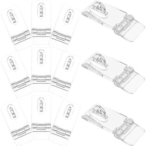 Set mit 12 transparenten Acryl-Verschlüssen für Schmuckkästchen (1/5)