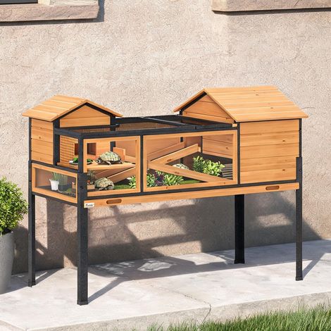 Terrarium pour tortues 2 étages 128 cm 2 niveaux 128 x 63 x 96 cm (1/5)