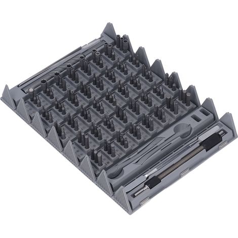 128-teiliges Multi-Bit-Schraubendreher-Set mit Kreuzschlitz-, Sechskant-, Pentalobe- und Dreieck-Schraubendreherbits – Werkzeugset für Heimwerker und Autoreparaturen (1/5)