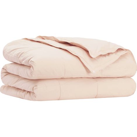Duvet Beige 140 x 220 cm Kapok Fiber vidaXL (1/5)