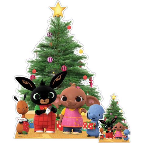 Figurine en carton Noël - Bing et ses amis - Haut 136 cm (1/5)