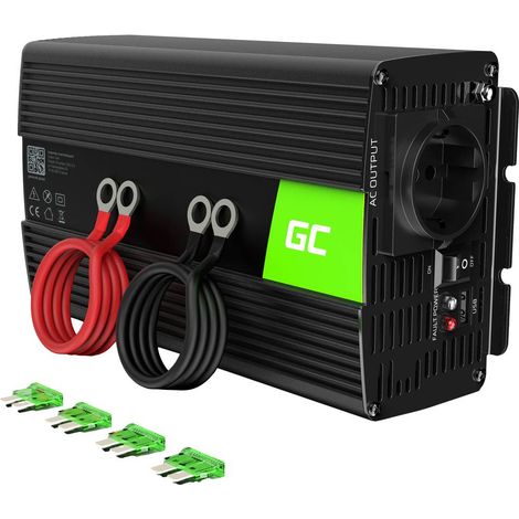 Inverter di potenza per auto Green Cell 12V to 220V, 1000W/2000W [INV08] (1/5)