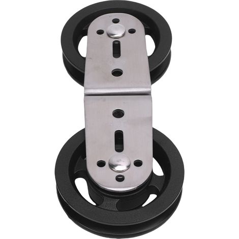 Poulies doubles rotatives pour machine à câbles, roue rotative pour appareil de musculation à domicile (1/5)