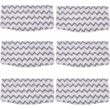Paquet de 6 tampons de vadrouille en Microfibre de Remplacement S1000 recharges pour Nettoyeur de Sol Dur pour vadrouille à Vapeur Requin modèle S1000A S1000 S1000C S1000WM (1/5)