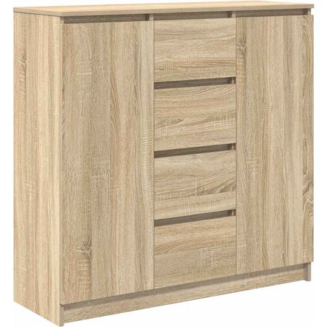 Buffet,Bahut,Meuble de Rangement et tiroirs chêne sonoma 100,5x35x98,5 cm bois ingénierie CFW55072 (1/5)