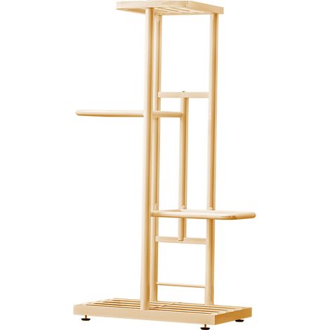 Étagère à 4 niveaux pour pots de fleurs, support pour plantes, échelle de rempotage, étagère de rangement robuste pour plantes en pot (1/2)