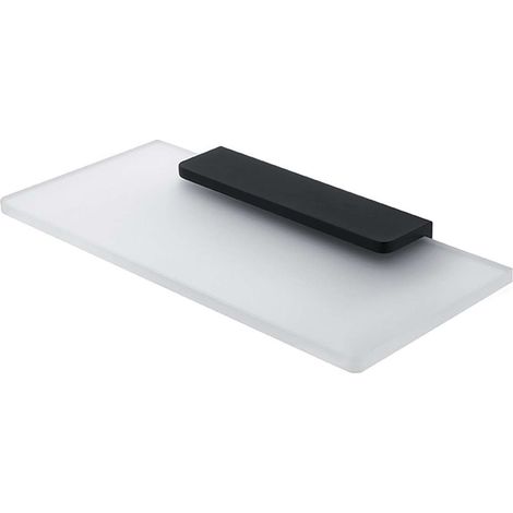 Nimco Maya - Mensola, 20 cm, vetro smerigliato/nero opaco MAC 29091B-20-90 (1/3)