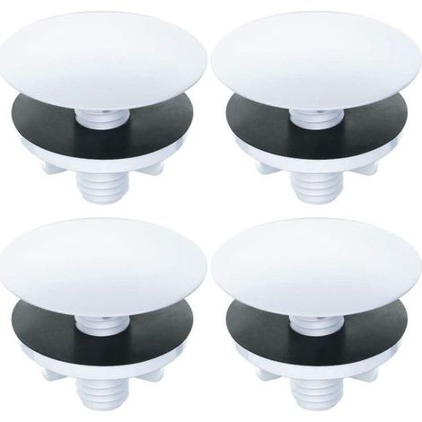Set mit 4 Spülbeckenlochabdeckungen, Wasserhahnstopfen, Küchenplatten aus Metall, wasserdicht (1/5)