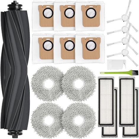 FOREHILL Accessoires pour Dreame L10s Ultra, Pices de Rechange pour Dreame L10 Ultra avec 1 Brosse Principale, 6 Sac Aspirateur, 4 Chiffons de Nettoyage, 4 Filtre, 4 Brosse Latrale (1/5)
