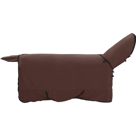 Horse Blanket Full Dark Brown 135 cm Polyester vidaXL