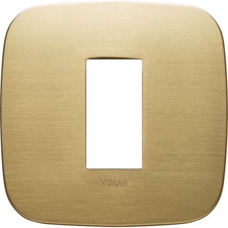 VIMAR - 19671.12.01 Plaque ronde 1M laiton brossé
