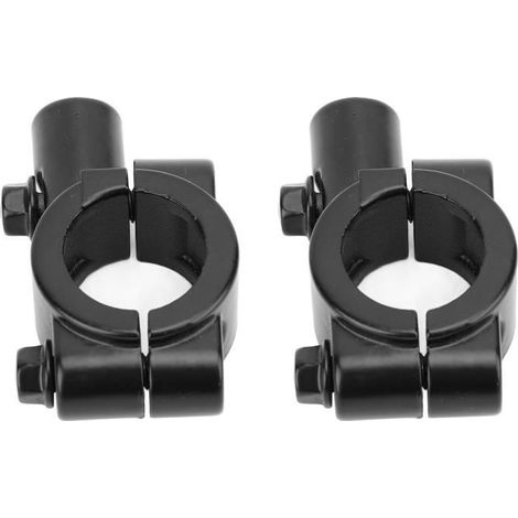 Dilwe 2 Pcs Support Fixation Rétroviseur Guidon Moto Aluminium (1/4)
