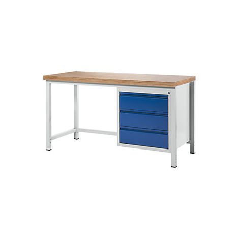 Banco de trabajo  bastidor modular  3 cajones  anchura de