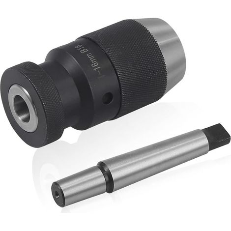 Mandrin de Perçage de Tour sans Clé 1-16mm à Serrage Automatique Super Précis MT2 -B16 Arbre pour Tour MK2 (1/5)