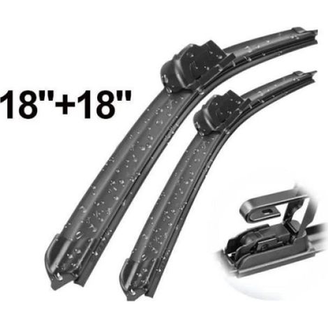 2X Balai d'essuie-glace avant Pour Ford Ranger MK2 MK3 1993 94 95 96 97 98 99 2000 2001 2002 2003 2004 2005 2006 2007 2008 NOIR (1/4)
