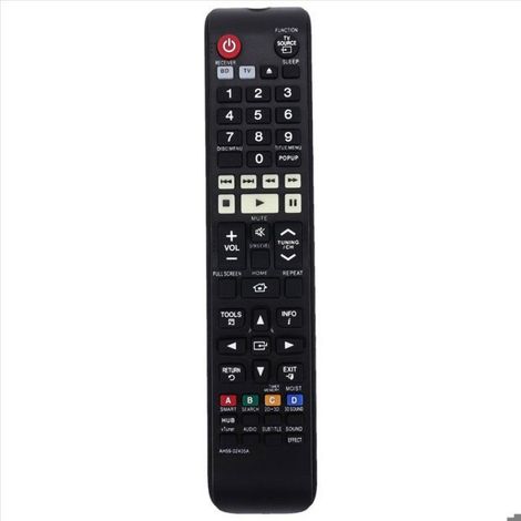 Télécommande AH59-02405A pour Système Home Cinéma Samsung HTE4500 HTE4530 HTE5530 HTE5550W HTE6750W - Noir - 1 Pièce (1/5)