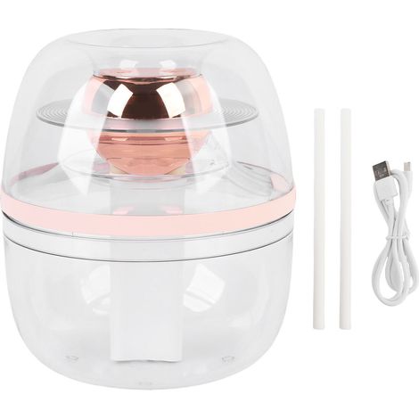 Transparenter, rosafarbener Luftbefeuchter (3 Liter) – mit zwei leisen Sprühdüsen, sanftem Nachtlicht, elegantem Design und schickem Muttertagsgeschenk