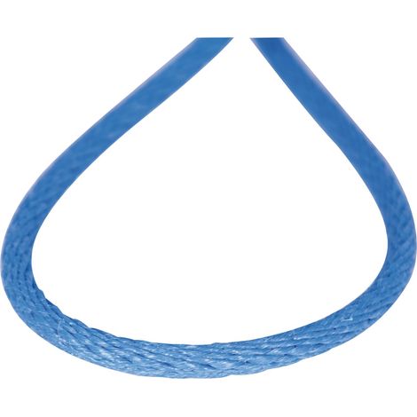 Kunststoffleine / Seil spiralgeflochten blau ø 14 mm Rollenlänge  80 m