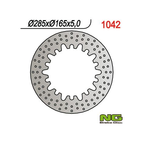 Disco de freno delantero/trasero NG para BMW K75 '84-'96, K100 '83-'9, R100RS '85-'94, R80RT '85-'95 (285X165X4.8)