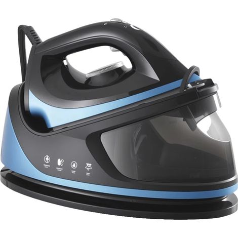 Vaporizador de ropa, suela cerámica antiadherente, alto rendimiento, color negro. (1/2)
