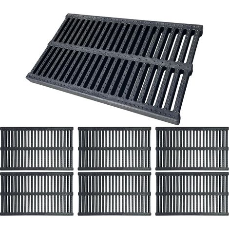 Lot de 6 grilles de drainage 500x300mm pour jardin potager, grille de drainage en plastique polymère pour jardins, champs de légumes, espaces verts, fermes, etc. (1/5)
