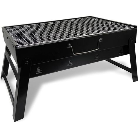 Maestro MR-1010 Grill BBQ Portable Barbecue mit Grill de Holzkohle und Grillrost Barbecue de Grilltisch de Faltbarer Camping Grill im Koffer (1/5)