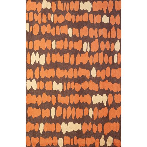 Tapis intérieur extérieur jacquard antidérapant rouge - 80 x 150 cm