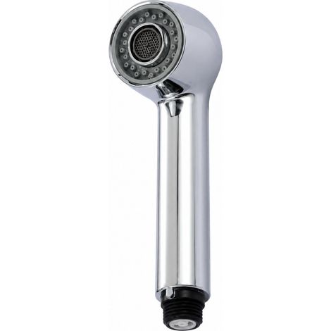 Douchette de robinet de cuisine chromée, 2 jets, pommeau de douche pour mitigeur (1/4)