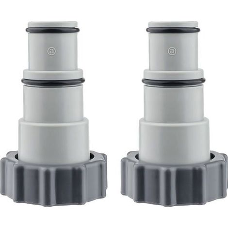 Adaptateur Tuyau Piscine 2 Pièce Raccord Piscine Adaptateurs Filetés Mâles pour Pompe de Vidange De Piscine, 5 Et 1, 25" (1/5)