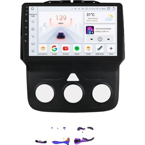 Autoradio Android, touchscreen da 9 pollici, connettività wireless, S8-8G 128G-8 core-4G (1/2)