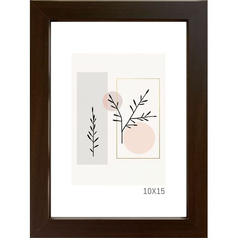 Cadre photo basique en MDF 15x21 cm marron 1 pc. (1/5)