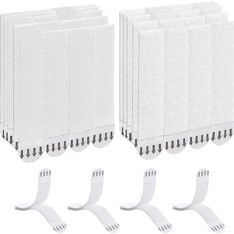 36 Pairs (72 Strips) Bandes de Suspension pour Photos, Accroche Tableau sans Percer, 93mm19mm, Bandes de Suspension Résistantes à l'Eau pour Accrocher des Cadres et des Décos de Noël (1/5)