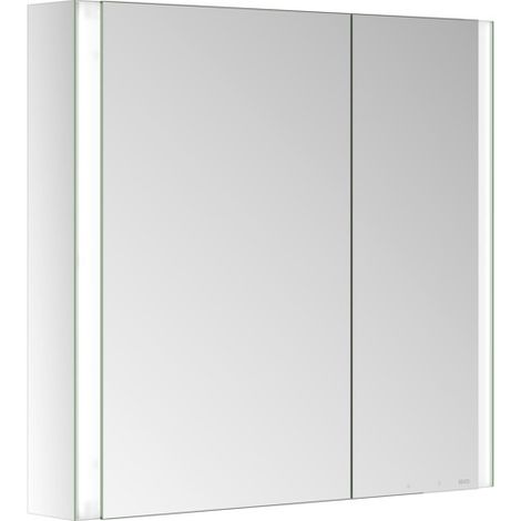 KEUCO SOMARIS Spiegelschrank Wandvorbau 2-türig, asymetrisch, mit