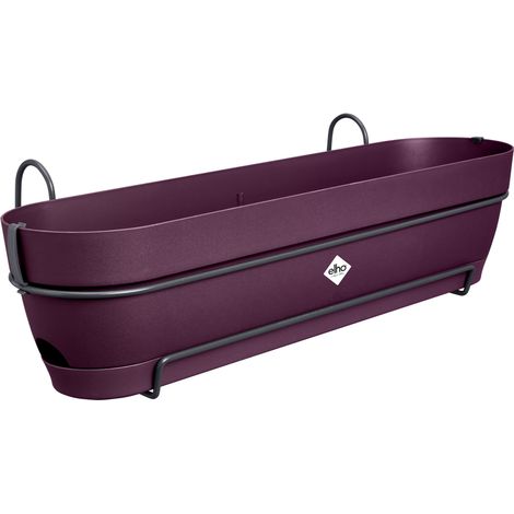 Elho Vibia Campana Balconnière Allin1 70 - Violet - L 70 x B 26 x H 17 cm - Balcon - 100% recyclé (1/3)