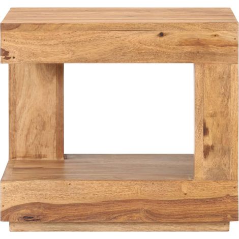 Table basse Table de salon Table de café 45x45x40 cm Bois d'acacia massif (1/5)