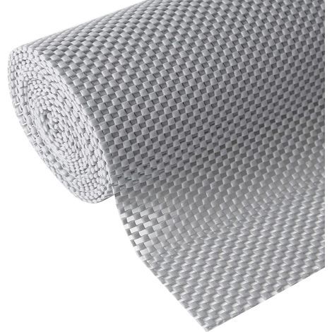 Revêtement antidérapant pour étagères et tiroirs de cuisine, non adhésif, gris, 30,5 cm x 3 m (1/5)