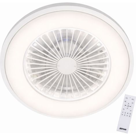 ZEPHIR Ventilatore Da Soffitto Plafoniera Led 7 Pale Bianco (1/5)