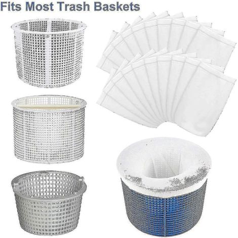Chaussettes de skimmer de piscine (lot de 20), réutilisables et ultra-élastiques (1/3)