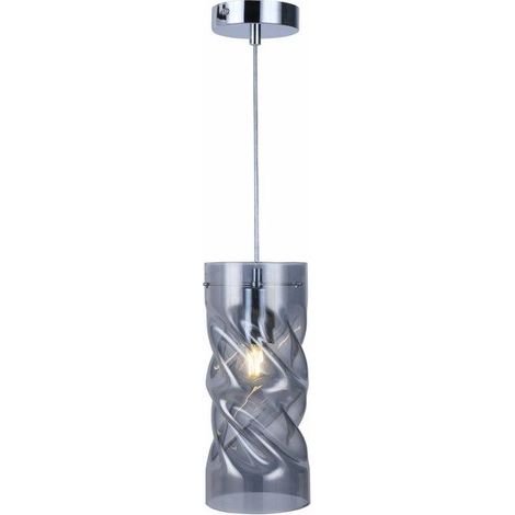 Suspension Pia Reality chrome Ø12cm E27 irrégulière
