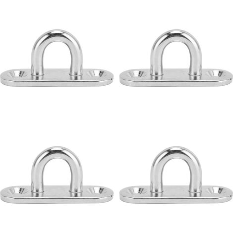 Ovale Edelstahlklemme 304 – 4er-Pack – 5-mm-Befestigungsring für Decke und Wand