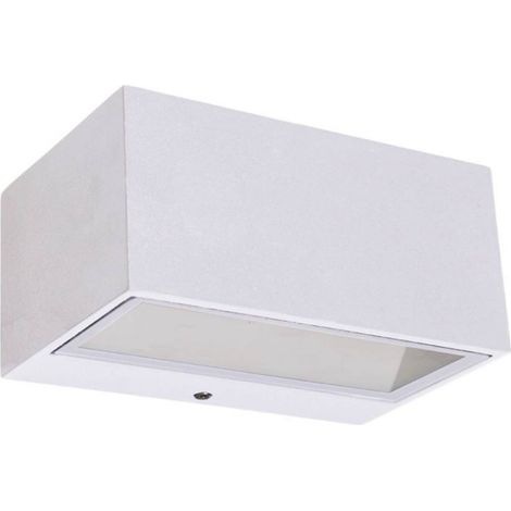 Applique murale d'extérieur sur secteur GEMINI WHITE LED H6,5cm (1/4)