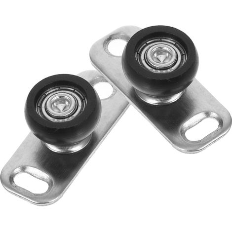 2 pcs guide de sol pour porte en verre, inox (1/5)