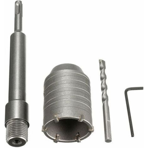 SDS-Plus-Schaft für Beton, Zement und Stein, 50-mm-Wandlochsäge, 200-mm-Schaft, neu – Crezuo (1/4)