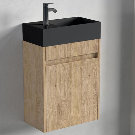 LOMAZOO Meubles de toilettes en chêne clair - Meubles WC -