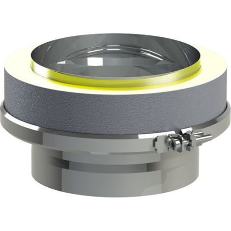 TEN – Raccord fumisterie simple-double inox 316 – Dimensions 150-200 mm – Isolation laine de roche 25 mm – Système emboîter