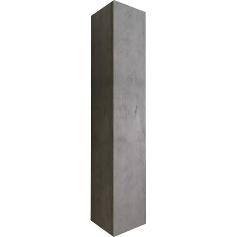 Mueble de baño suspendido, 1 puerta, colección BURA. Color hormigón