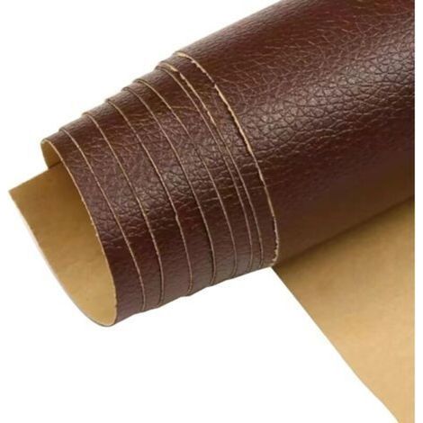 Simili Cuir Autocollant Patch De Réparation En Cuir Auto-adhésif, Ruban De Réparation En Cuir Facile À Installer Et À Retirer,Pour Canapés, Meubles, Sièges De Voiture,Brun,35cmX137cm (1/5)